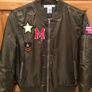 Say What Army Green Bomber Jacket